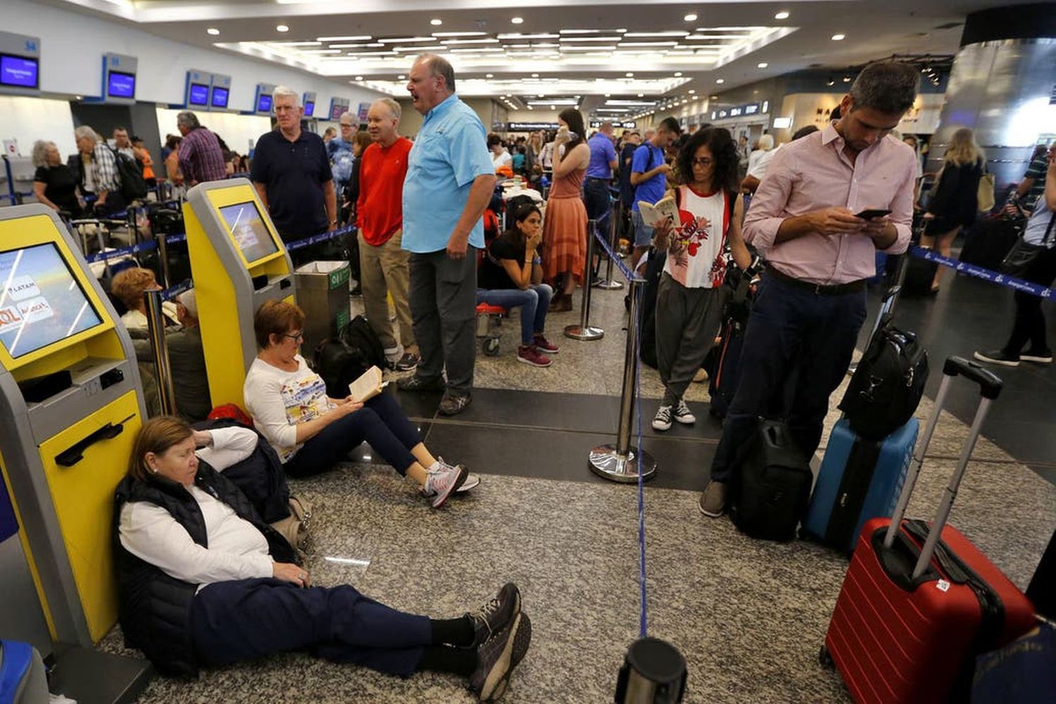 Los pilotos realizan una nueva protesta en Aeroparque