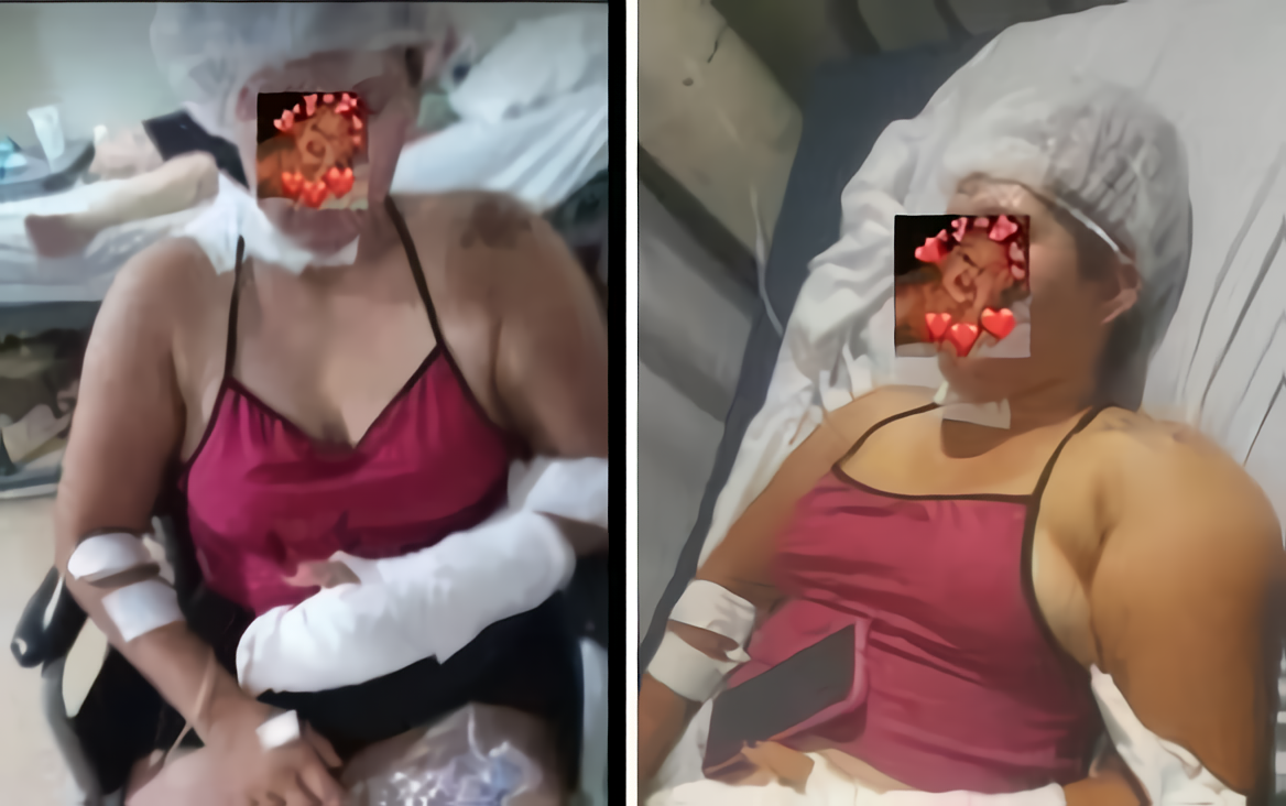 La foto que difundió su familia para pedir que recen por ella.