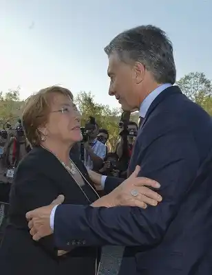 Macri y y Bachelet, en el acto por el bicentenario de Chacabuco