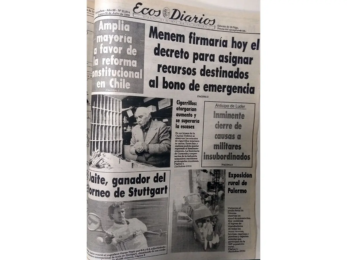 Lunes 31 de julio de 1989
