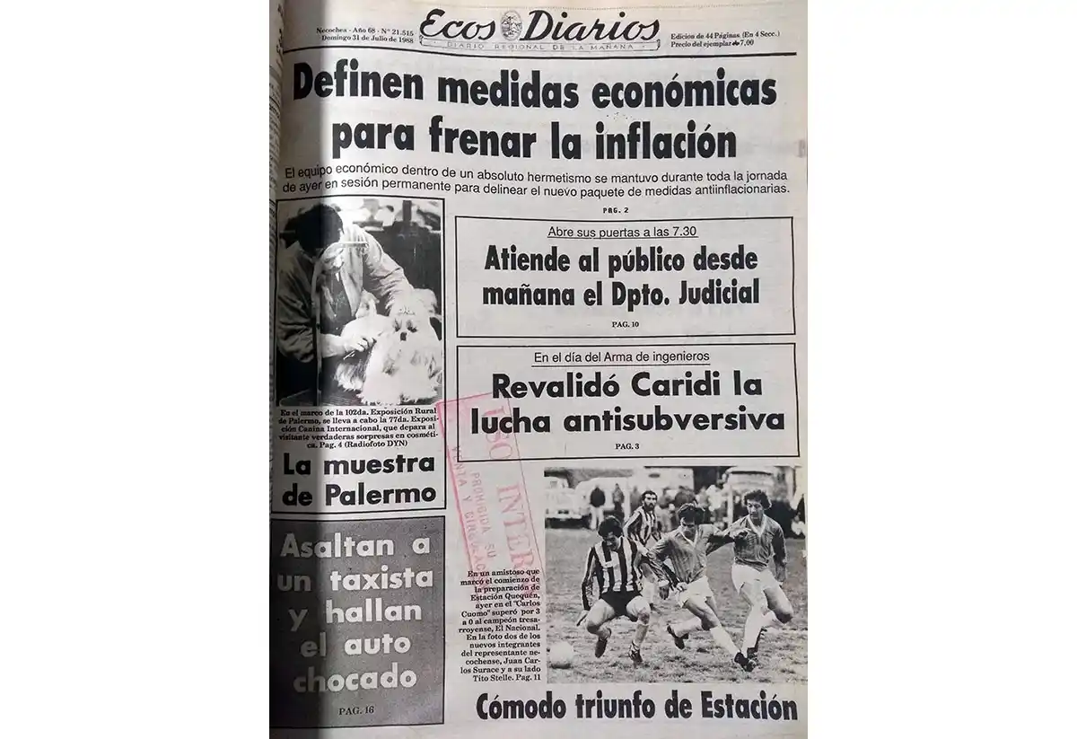 Domingo 31 de julio de 1988
