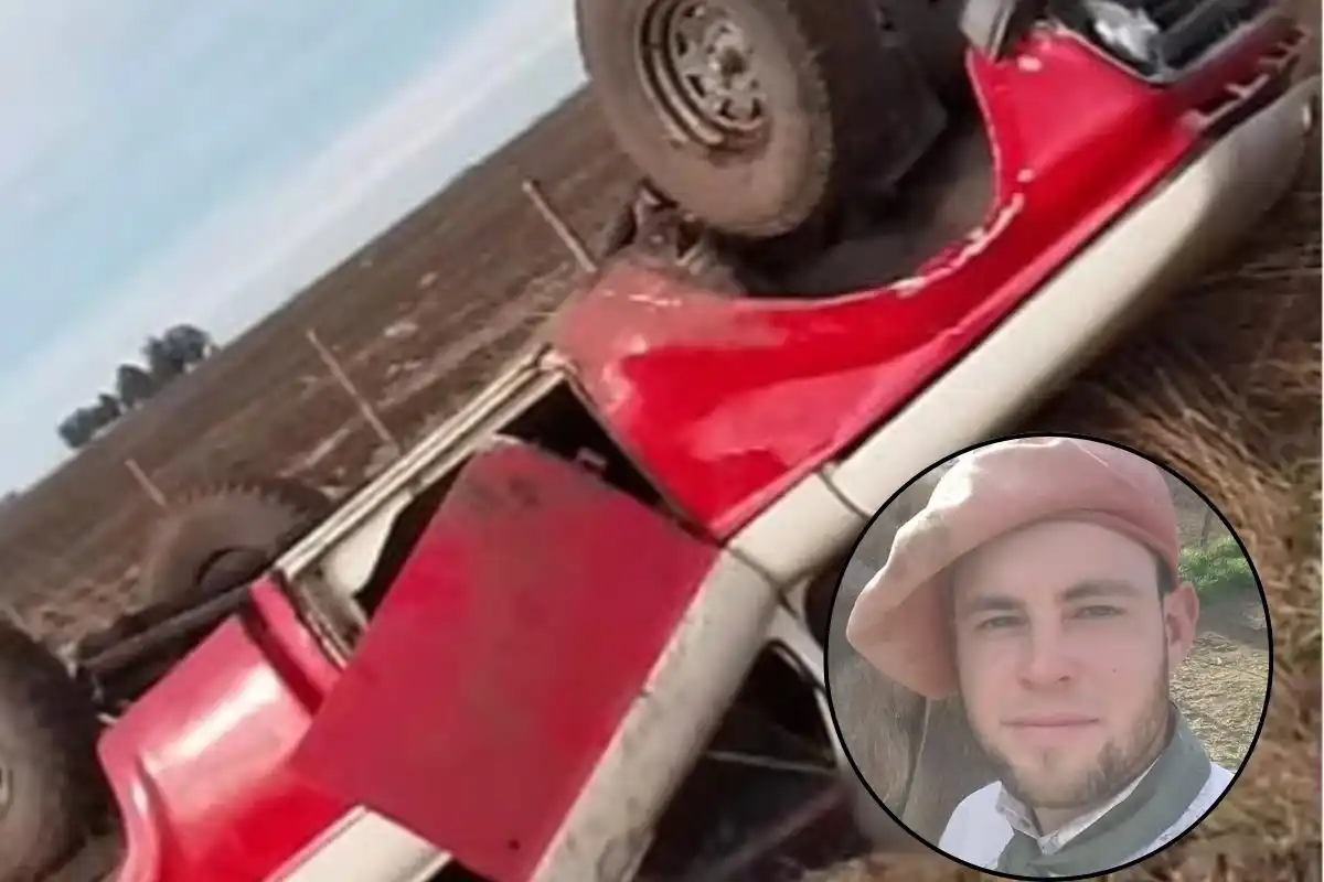 El accidente ocurrió en un camino rural,