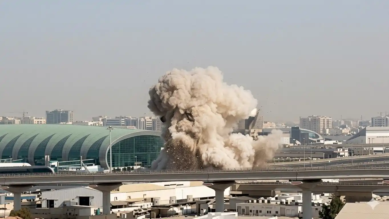Las operaciones fueron suspendidas brevemente mientras se desarrollaba una maniobra de intercepción de proyectiles iraníes.