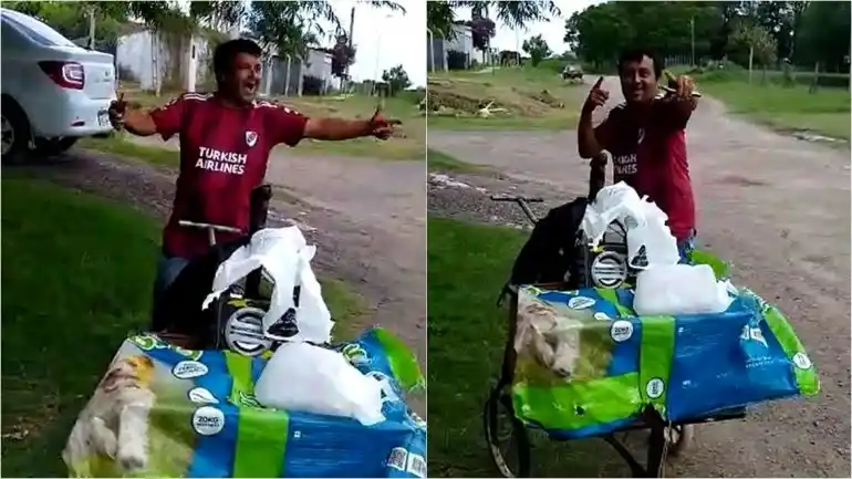 Viral entrerriano: "Palito" Ferreyra, el panadero rapero