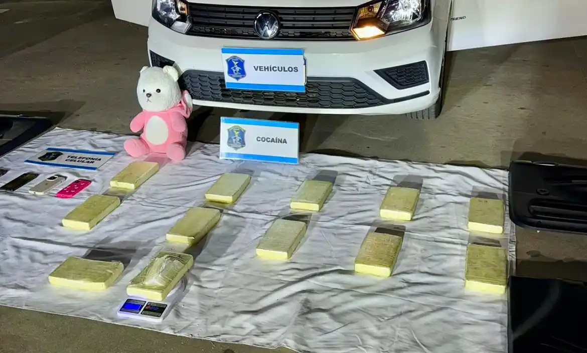 Traficaban cocaína a Uruguay y volvían con miles de dólares escondidos en ositos de peluche