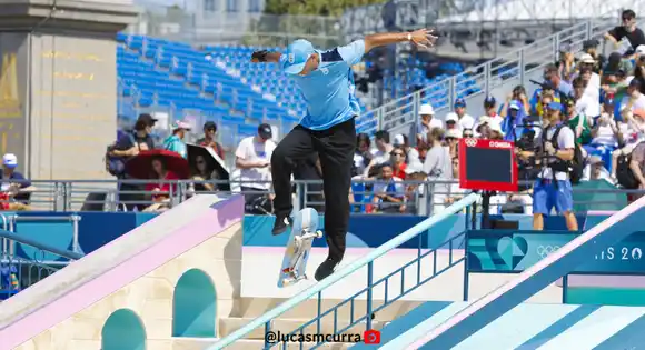 Matías Dell Olio terminó octavo y ganó su diploma olímpico