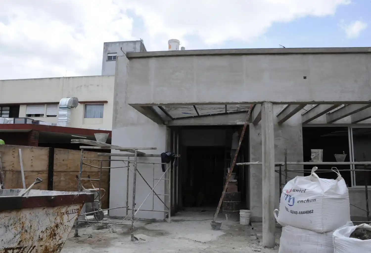 Con un 65 por ciento de ejecución avanzan las obras en la guardia del Hospital