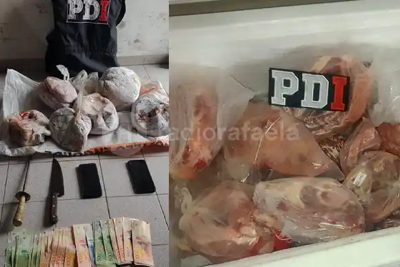 Cayó “fogoso” y su banda por faena clandestina: incautaron más de 100 cortes de carne fraccionados