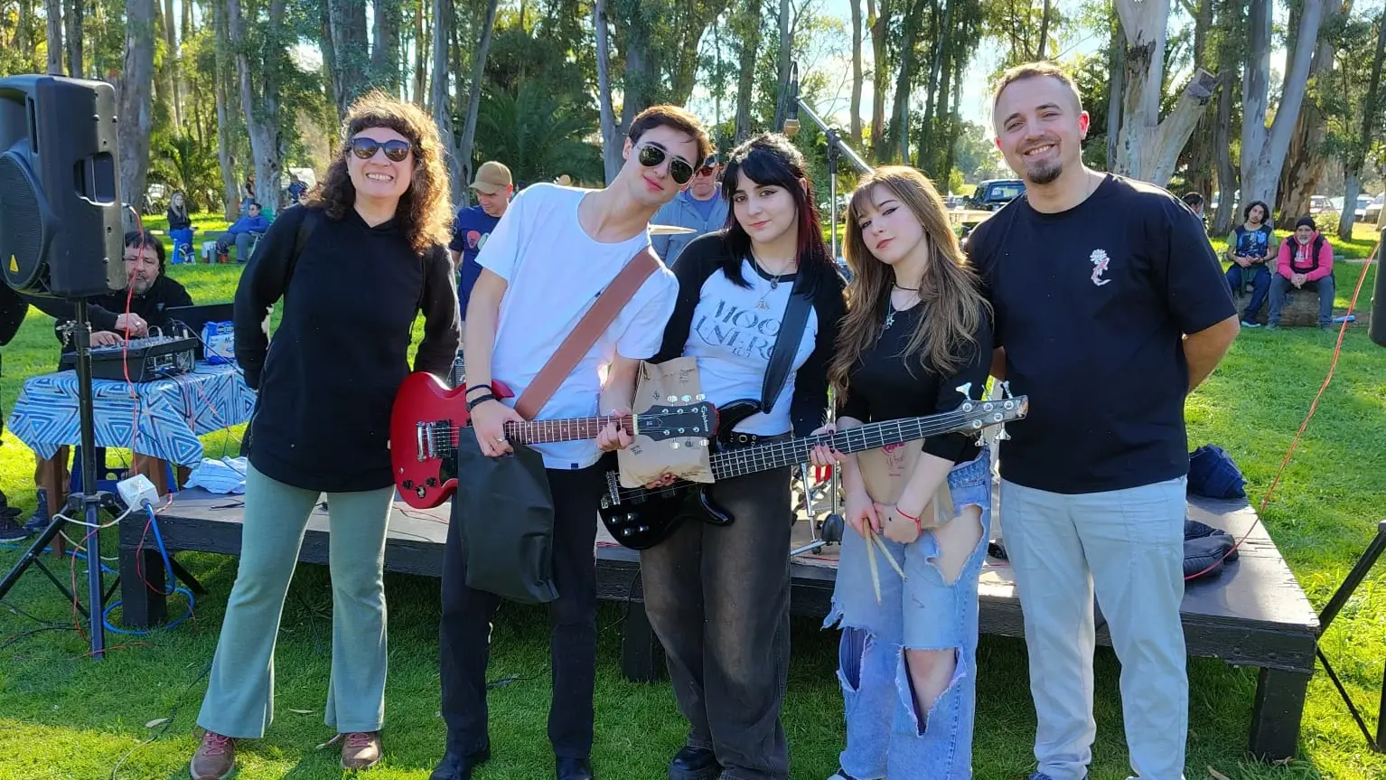 Algunos de los músicos que formaron parte de una variada grilla de actividades.