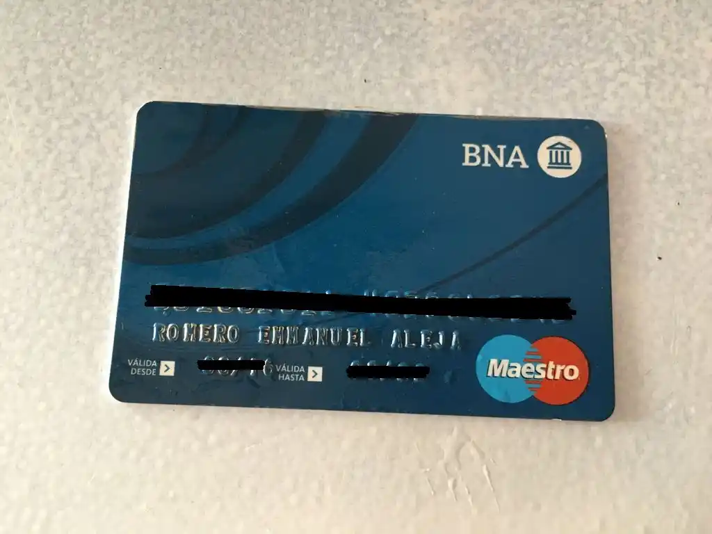 Encontraron la tarjeta de Romero Emmanuel Alejo