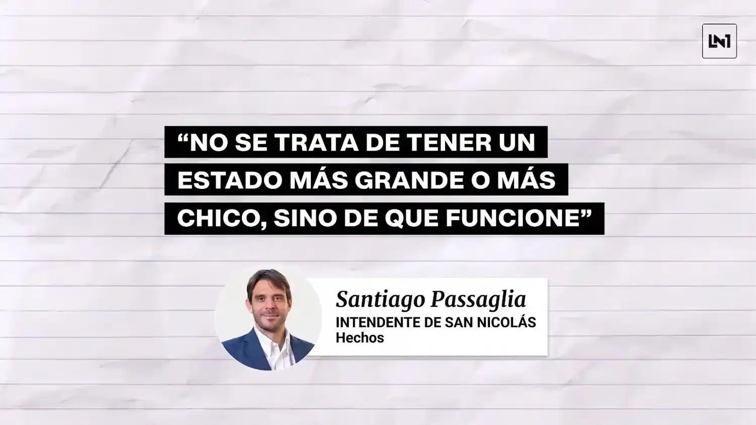Passaglia defendió su modelo en San Nicolás: "Los municipios tienen recursos para transformarse sin Nación ni Provincia"