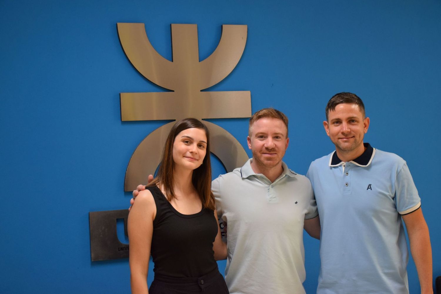 Paloma Rodríguez, Leandro Andrés Chiappero y Agustín Goetz (Foto: UTN San Francisco)