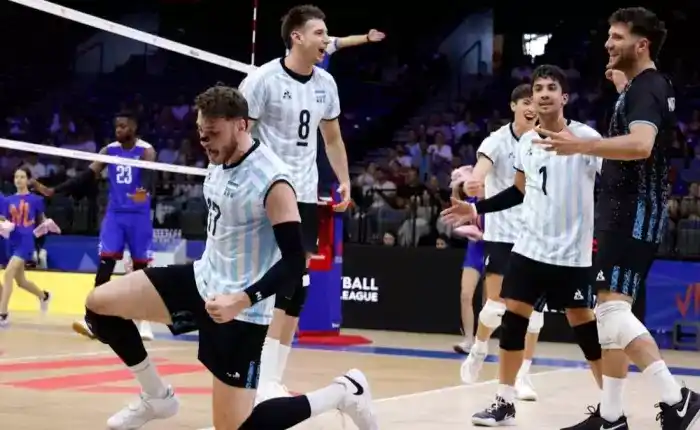 Argentina venció 3 a 2 a Cuba en Belgrado.