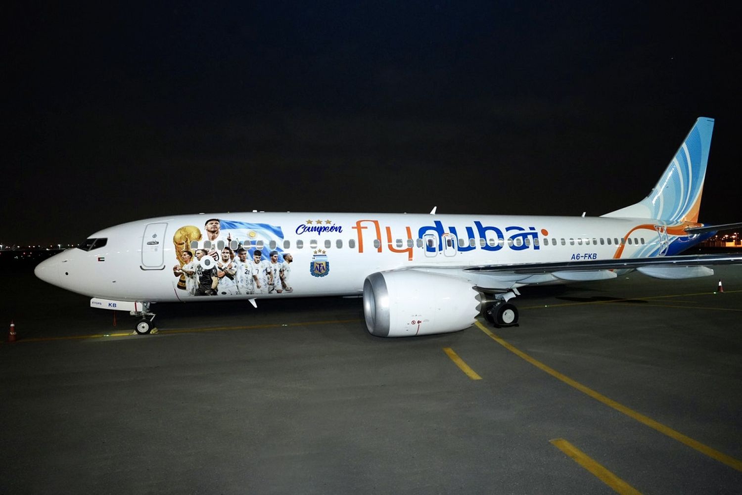 Argentina wins World Cup: Flydubai unveils new special commemorative livery