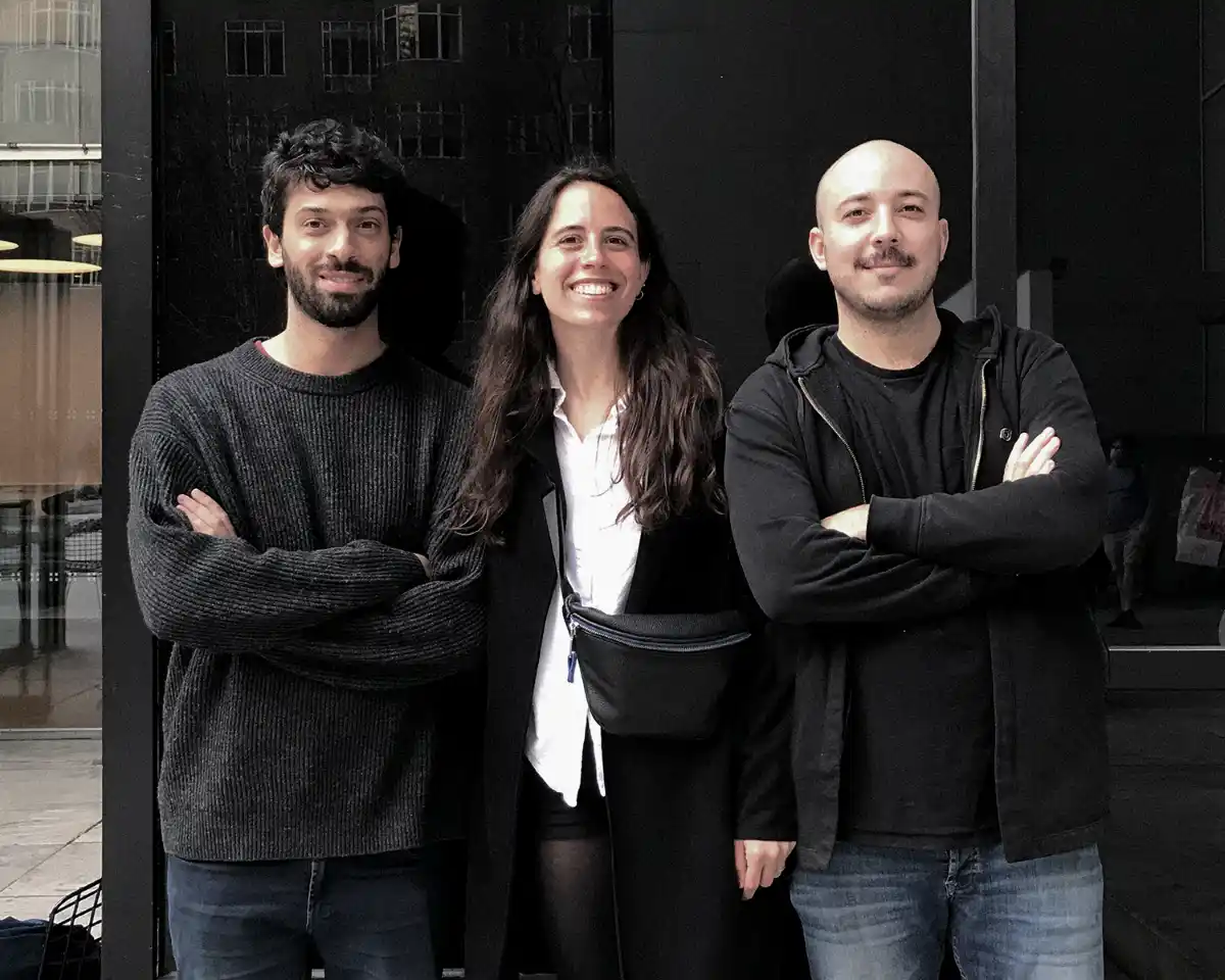 Juan Manuel Balsa (primero de izquierda a derecha), junto a Rocío Crosetto Brizzio y Leandro Piazzi.