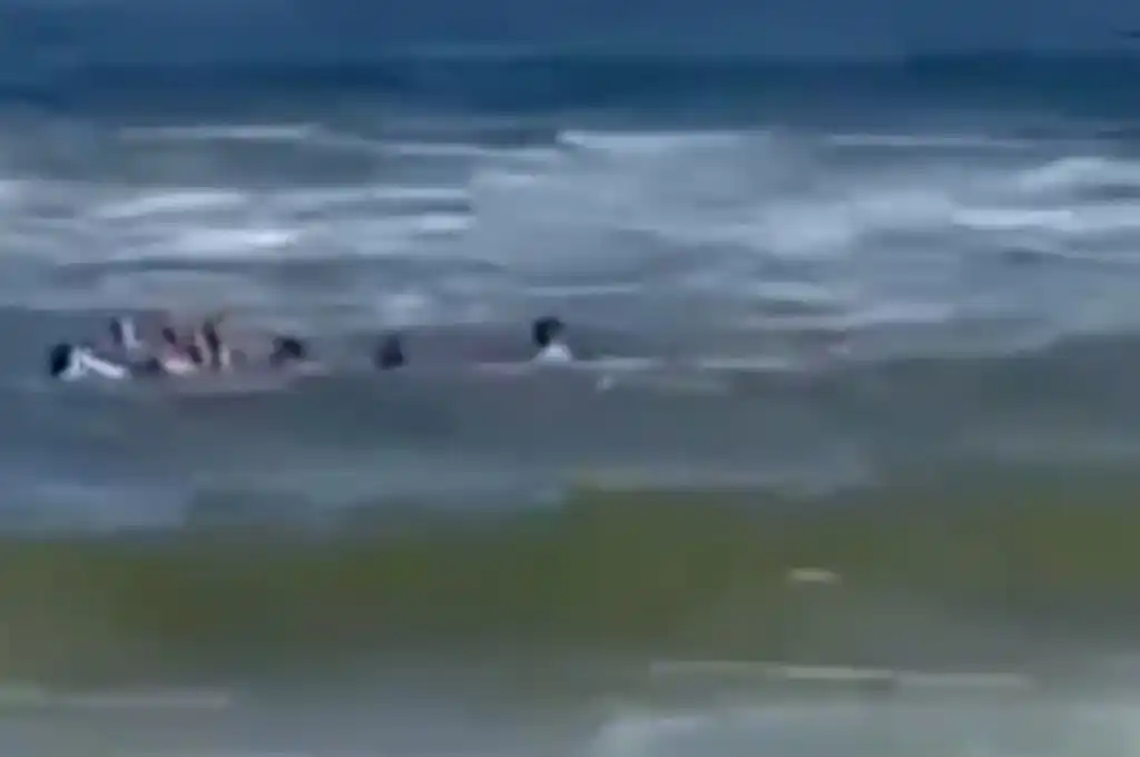 Martín Demichelis y sus hijos en Punta del Este