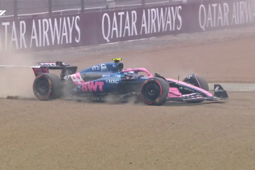 Franco Colapinto despistó en Q1 y largará desde el fondo en el Gran Premio de Gran Bretaña