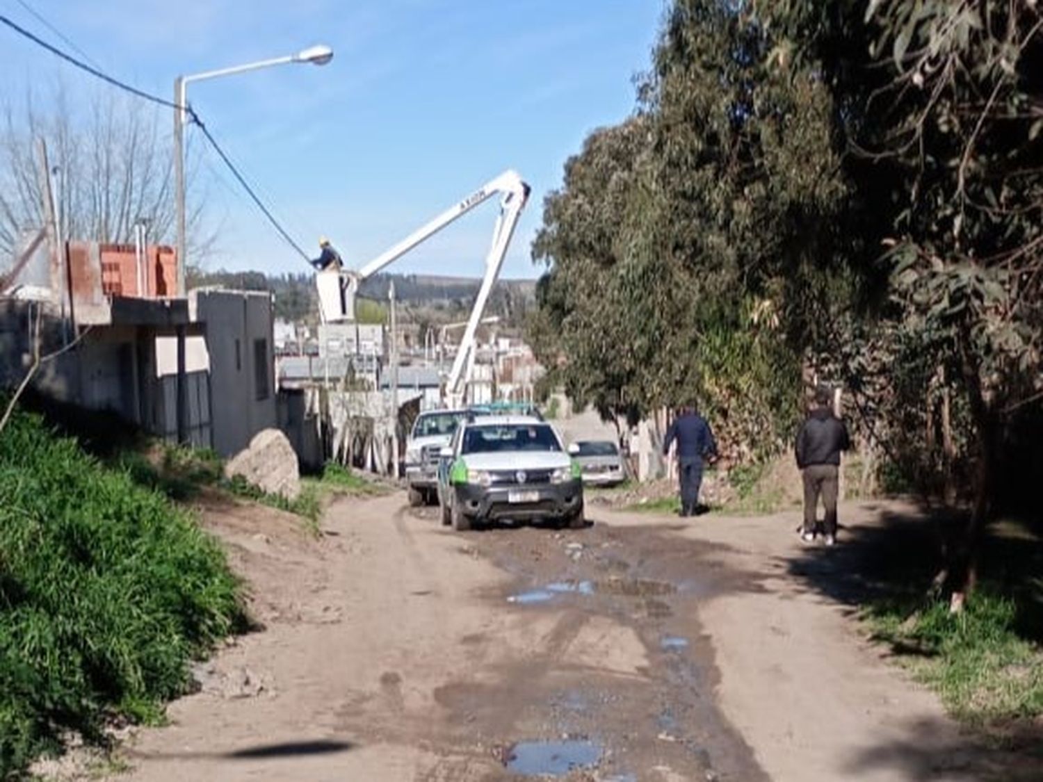 Volvieron a cortar la luz en la toma.