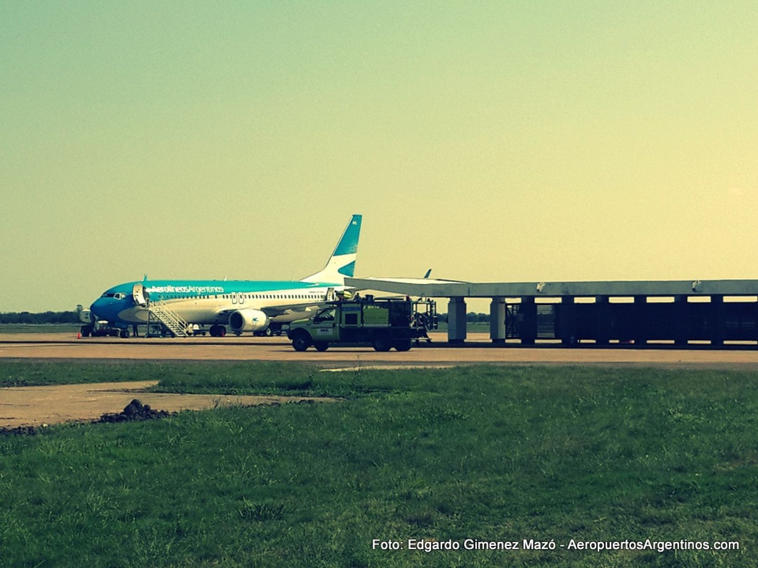 Postales del aeropuerto de Resistencia un martes a la siesta