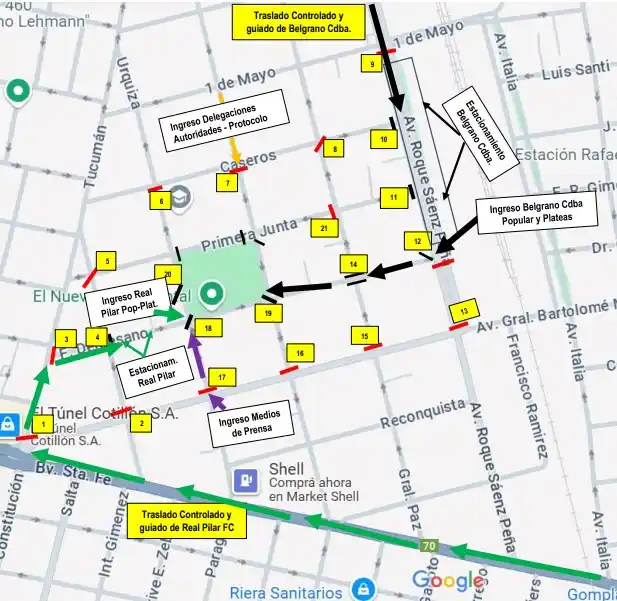 operativo policial partido copa argentina rafaela - 2