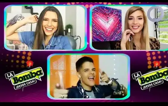 Newmaker Quintero y sus compañeras han hecho el programa desde casa. Foto: Instagram