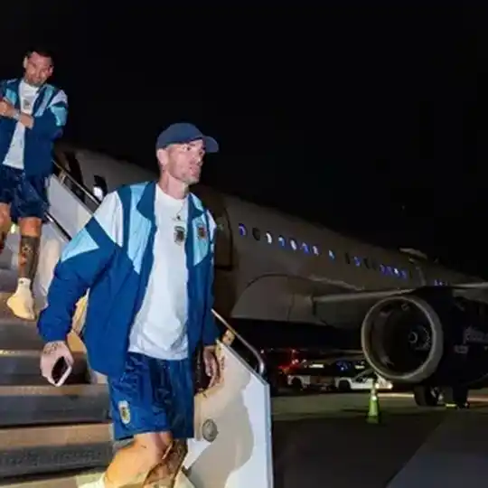 La selección argentina ya está en Miami para enfrentar a Cabo Verde. Foto: Afa