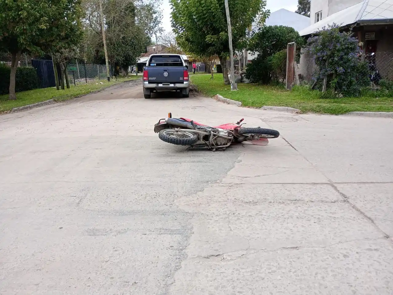 El motociclista fue trasladado al HIGA.
