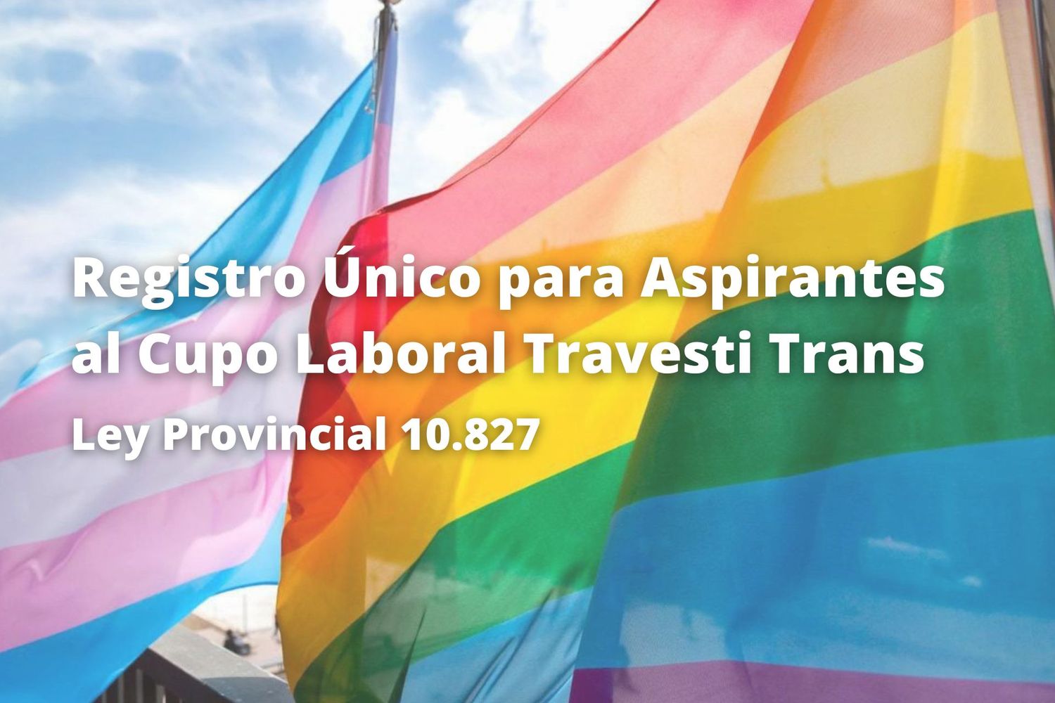 Abrieron el Registro Único para aspirantes al Cupo Laboral Travesti y Trans