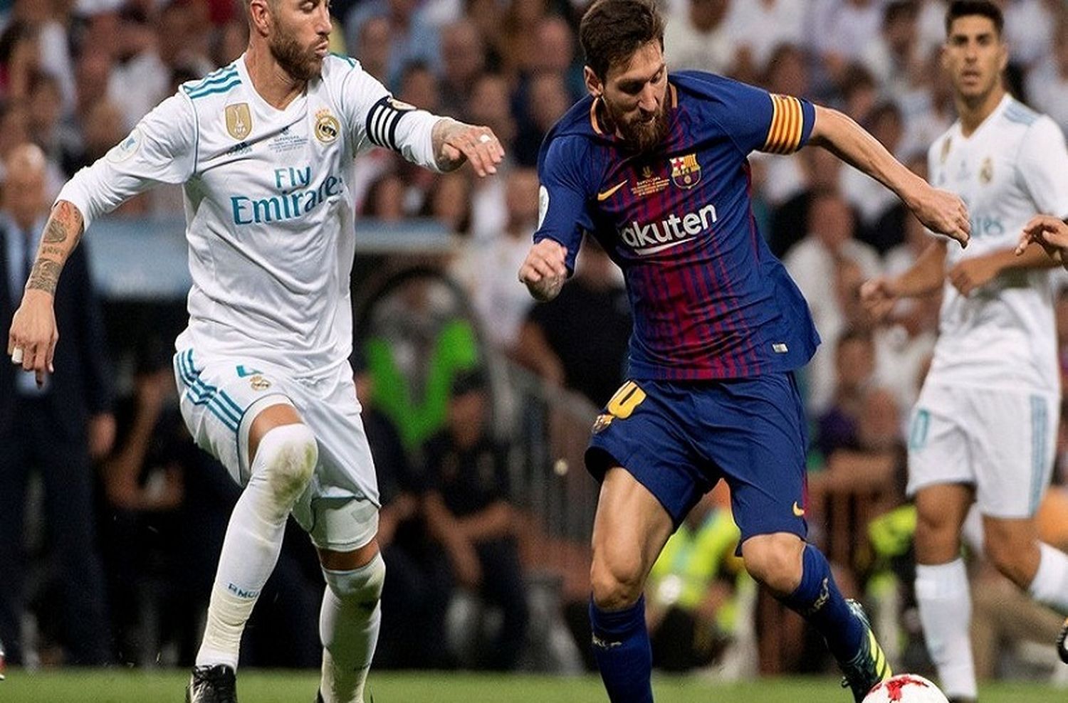 Se enojó Messi: respondió con un insulto a Sergio Ramos