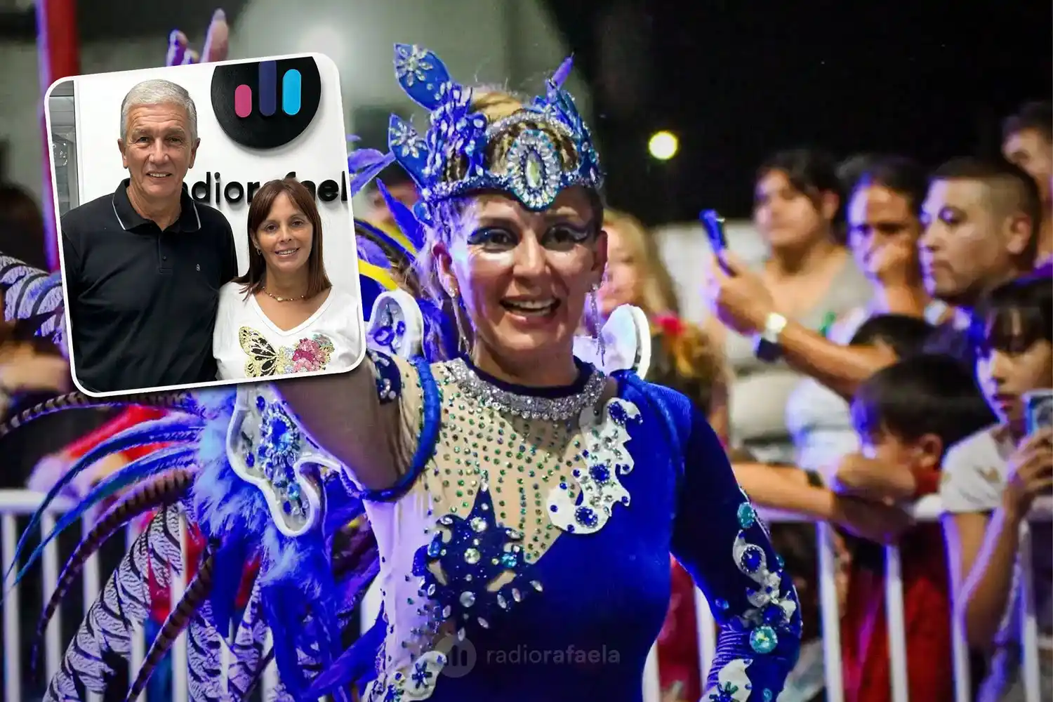Jorge Muriel y  Ana Garrone  Exitosa jornada de carnavales en Rafaela