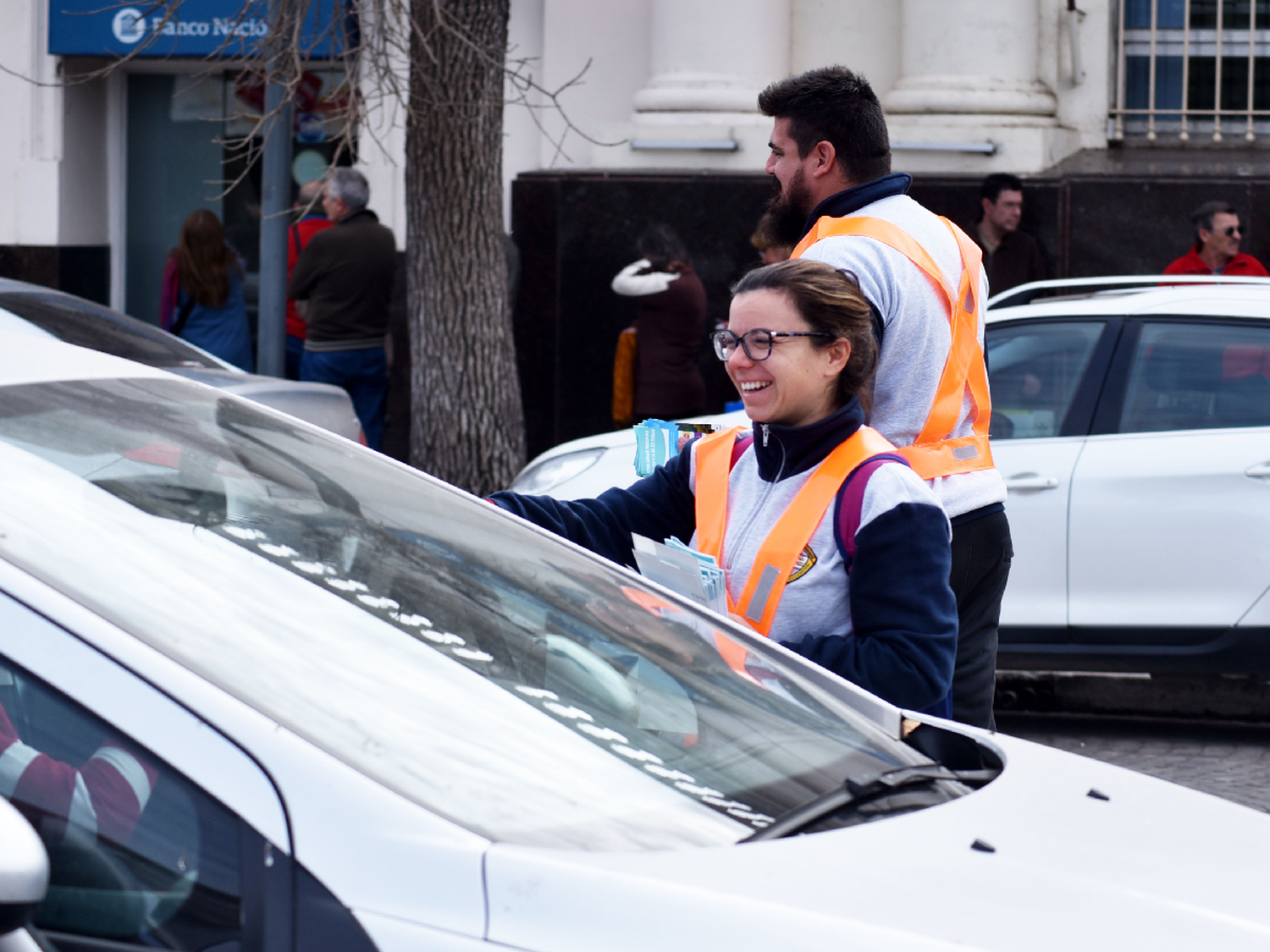 La campaña de concientización vial salió a la calle 