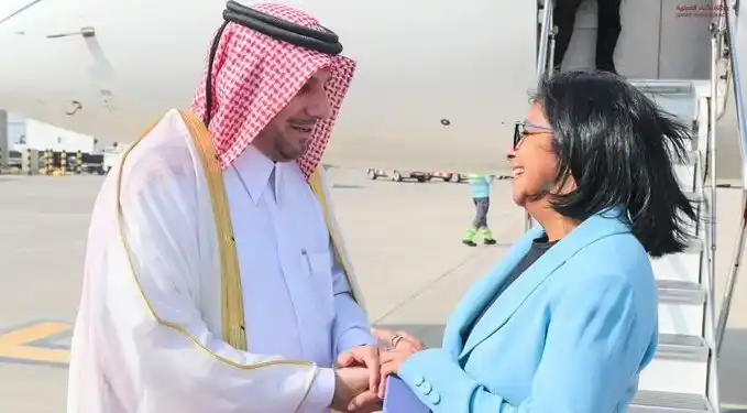 ¿CUÁNTOS SUELDOS MÍNIMOS COSTARÁ ESE VIAJE? Delcy Rodríguez llega a Catar para la ceremonia inaugural del Mundial