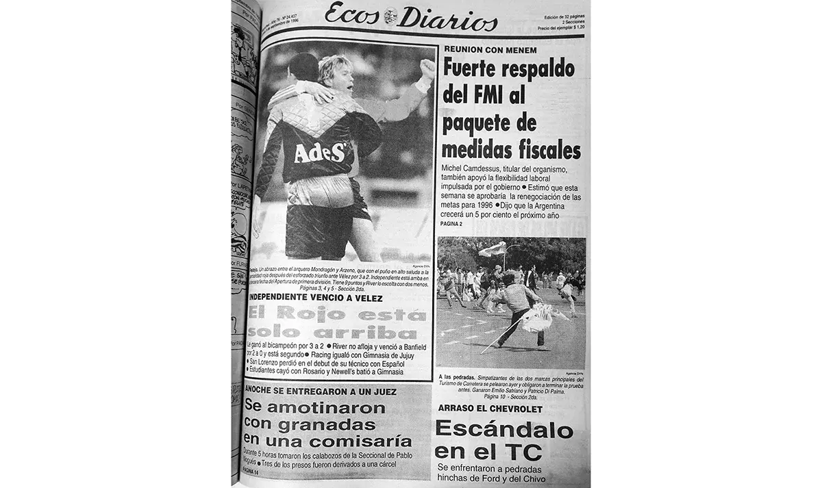 Lunes 9 de septiembre de 1996