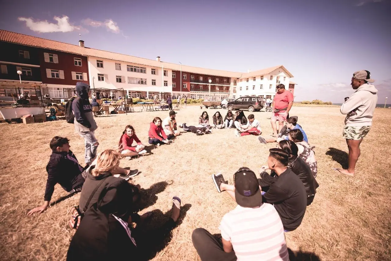 Encuentro Jóvenes y Memoria en Chapadmalal. FOTO: X @JovenesyMemoria