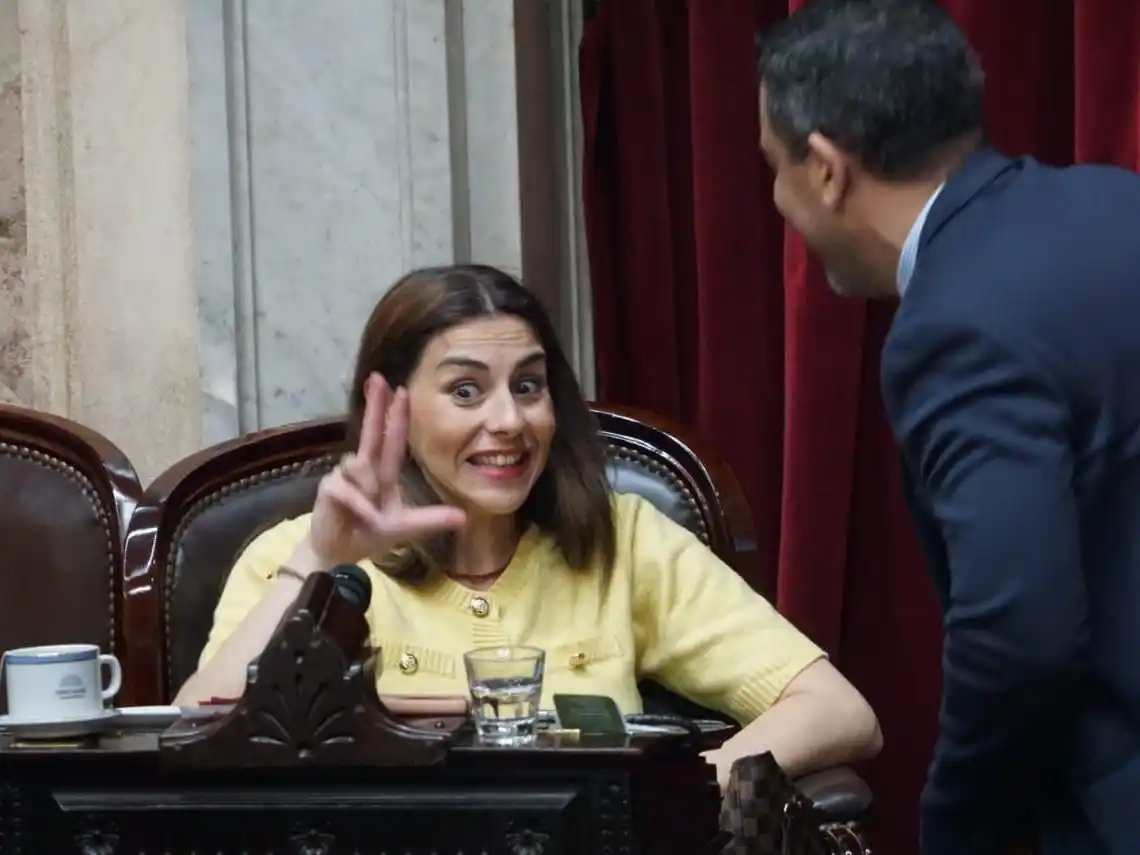 Pagano y su bloque, contra Milei.