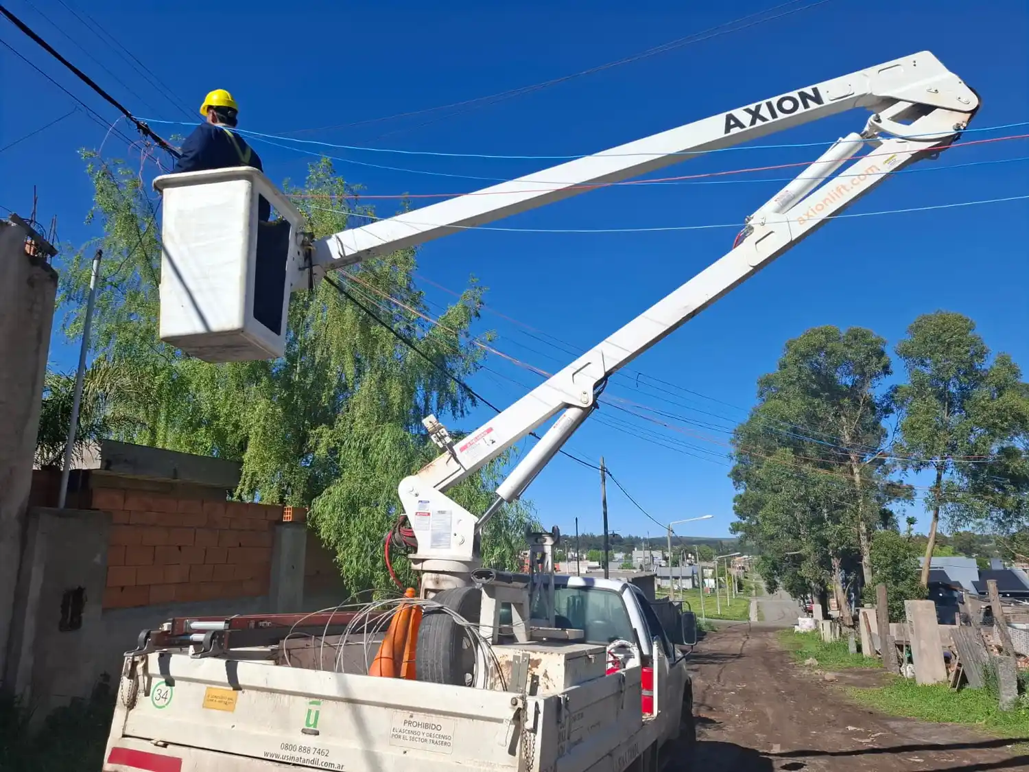 La Usina realizó un nuevo operativo contra conexiones clandestinas en La Movediza I