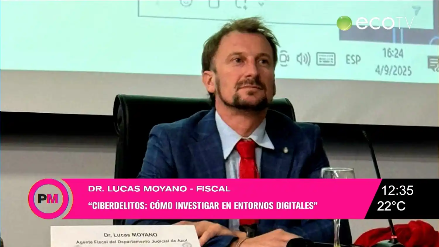 El doctor Lucas Moyano, especialista en ciberdelitos.