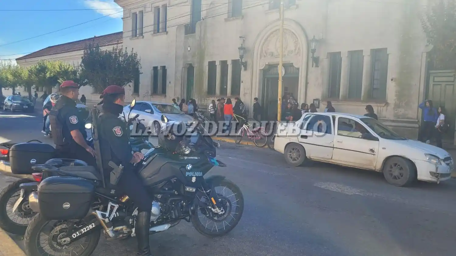 En la Escuela de Educación Técnica fue donde se vio mayor cantidad de custodia policial