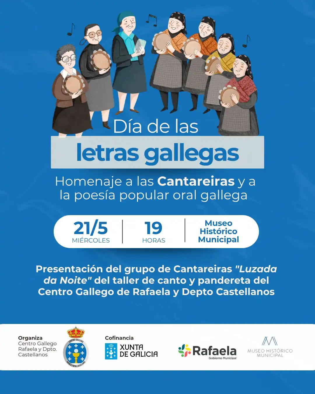 María Luisa Bava e Inés Sejo -   Integrantes Centro Gallego de Rafaela y Departamento Castellanos	Día de las letras gallegas en el Museo Histórico Municipal: ¿en qué consiste? - 2