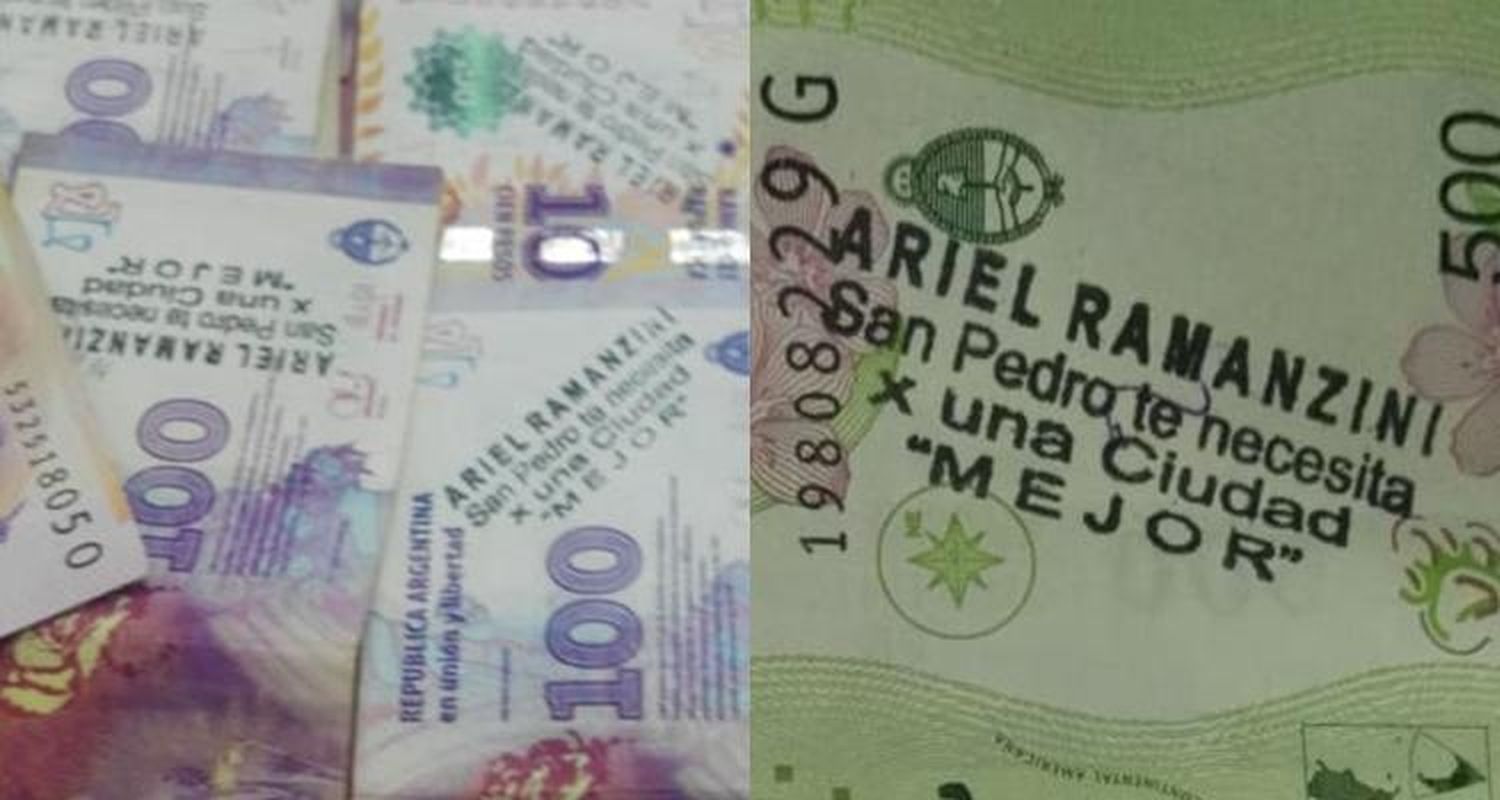 Circulan billetes con el nombre de Ariel Ramanzini: ¿Está en campaña?