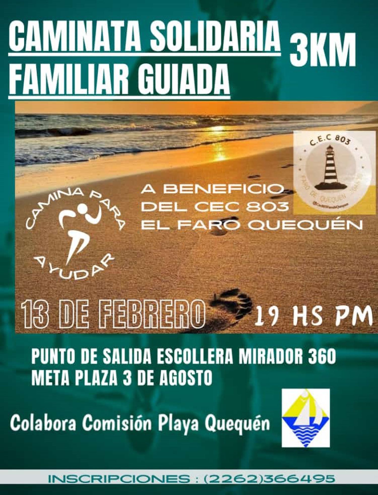 Cartel. De promoción del evento de esta tarde