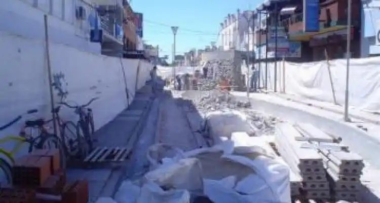 Primera parte de la peatonal casi lista