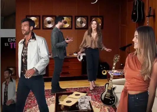 Gaby Espino en el set de la telenovela. Foto: Instagram