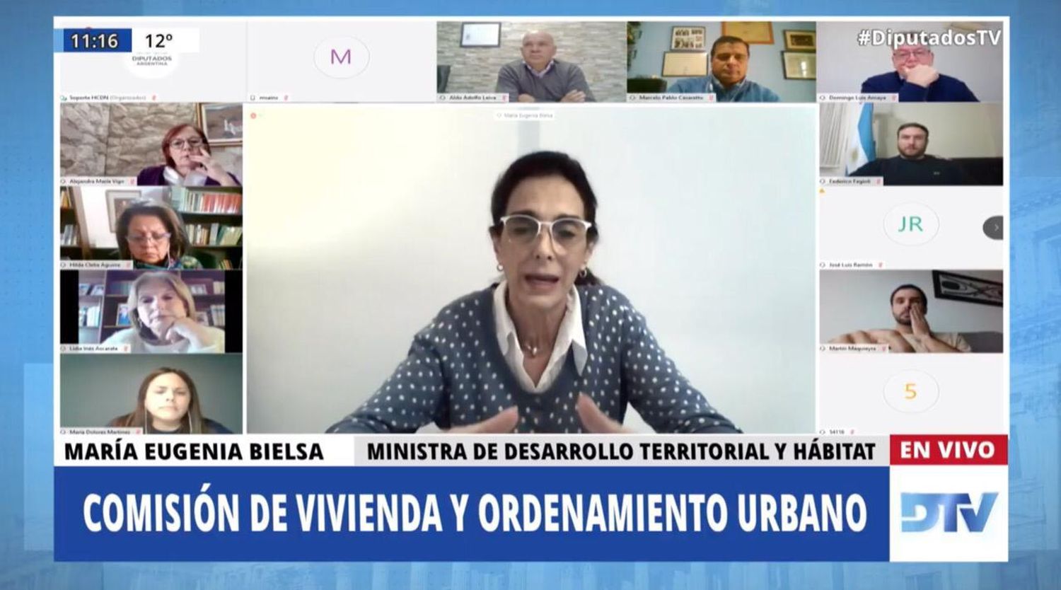 La Ministra Bielsa ante Diputados: Llamó a trabajar para "reducir el déficit habitacional del país"