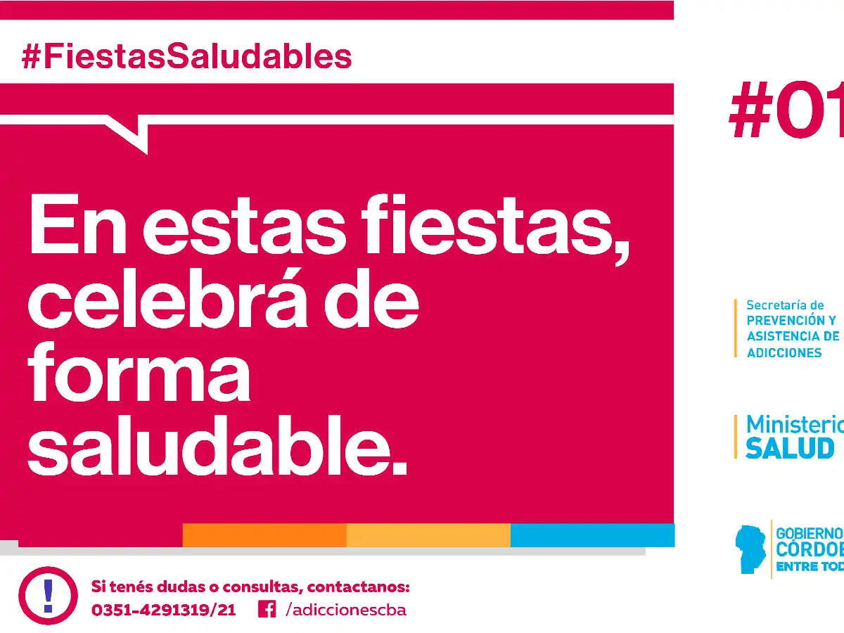 Campaña en redes sociales para prevenir el consumo de drogas y alcohol en las Fiestas