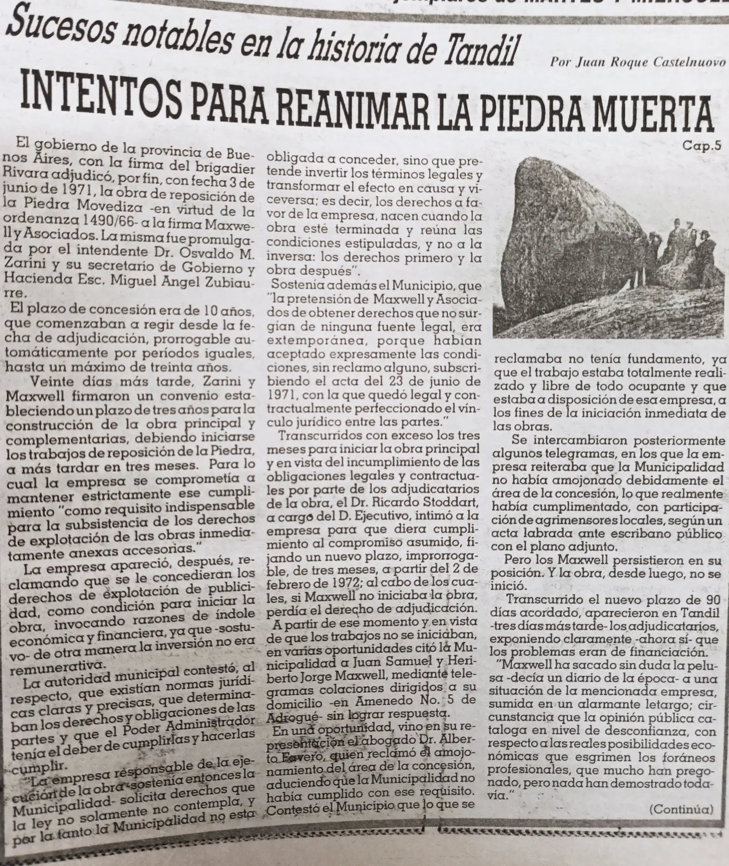 Intentos para reanimar la piedra muerta -  Cap. 5