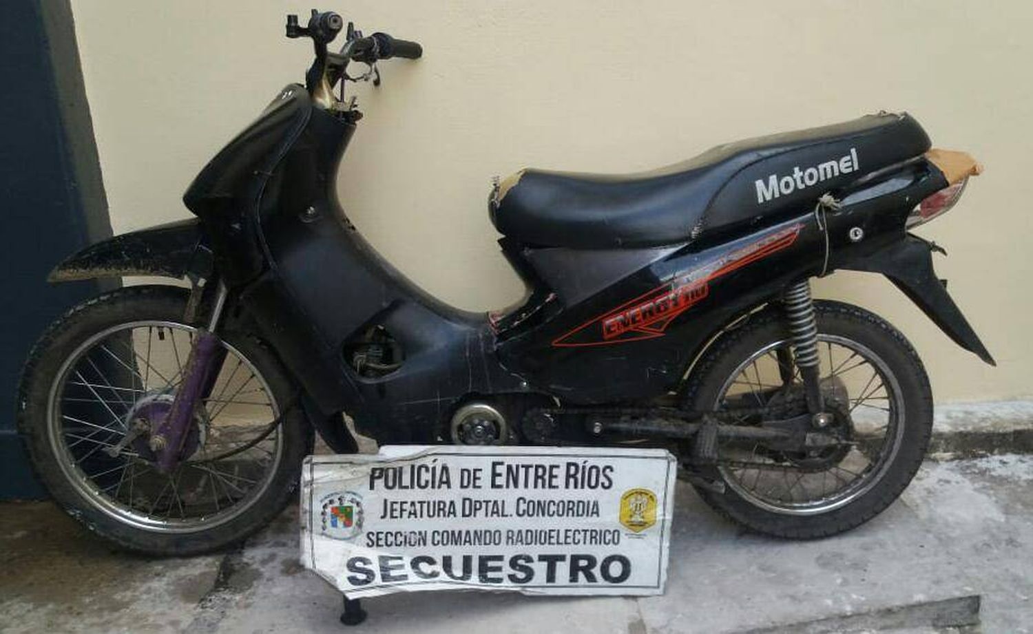 Circulaba con una moto robada