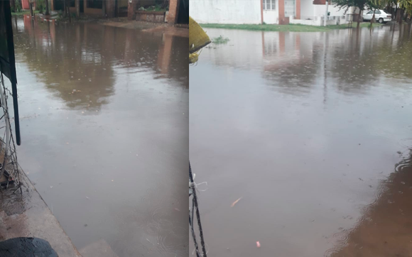 Lluvia: río Almafuerte, en Los Aromos