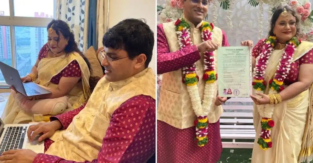 Una pareja se casó mediante blockchain e hicieron una NFT de sus votos