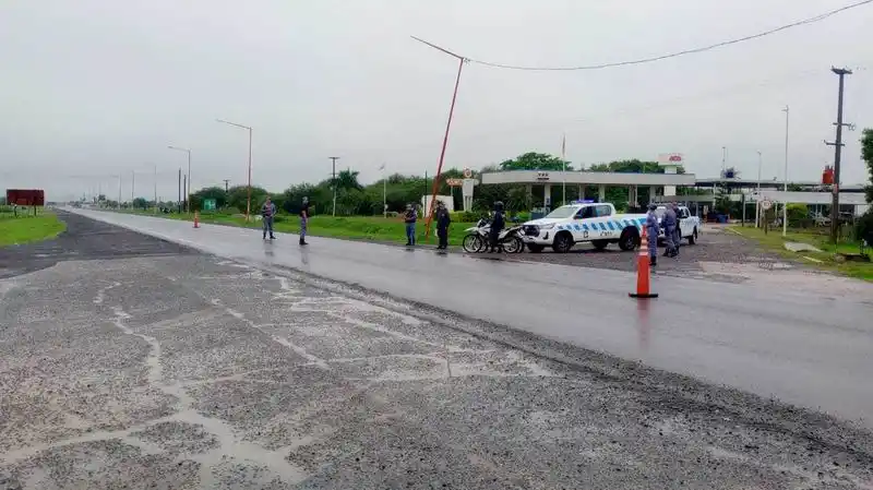 Se montó un megaoperativo de seguridad ante 
el paso de la hinchada de River Plate a Paraguay